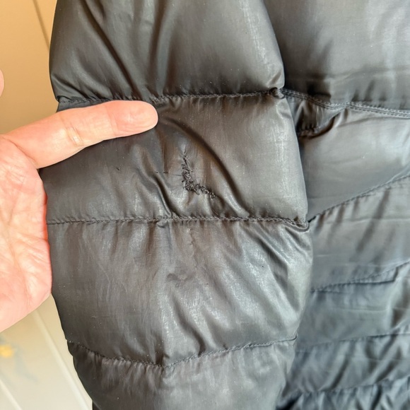 The North Face 550 Women Size L Black Sheen Puffer Goose Down Insulated Jacket - Picture 5 of 16